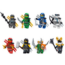 8Pcs Ninjago Minifigure Nya Lloyd Jay Zane Kai Cole Harumi Samurai X Min... - £16.82 GBP