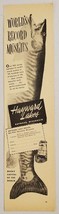 1951 Print Ad Hayward Lakes Region World&#39;s Record Muskies Hayward,Wisconsin - £8.11 GBP