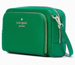 Kate Spade Dual Zip Around Crossbody Green Saffiano Leather WLR00410 NWT $279 - £86.12 GBP