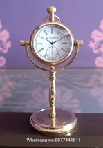 Elgin Navy Watch Co. Ship Brass Table Watch Nautical Maritime Brass Desk Clock - £43.69 GBP
