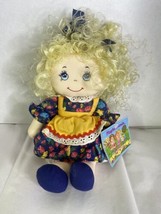 Commonwealth Doll Playful Friends 1992 Curly Blond Hair Blue Floral Dress VTG - £58.26 GBP