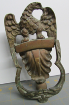 Antique 1800&#39;s Victorian Architectural Bronze &amp; Brass Eagle Doorknocker - £319.74 GBP
