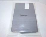 Calvin Klein HAZE Dappled Border Mussel Grey Queen Flat Sheet NIP - $67.15
