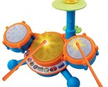 VTech KidiBeats Kids Drum Set, Orange - £25.45 GBP