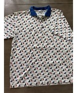 Maus &amp; Hoffman Polo Shirt Mens 44 Large Blue White Sailboat Nautical - I... - €17,21 EUR