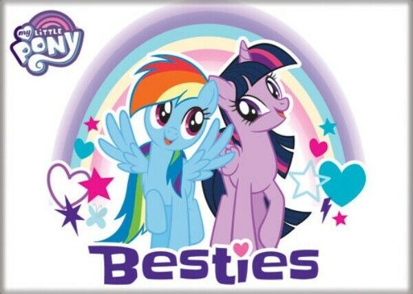 My Little Pony Besties Dash and Twilight Image Refrigerator Magnet NEW U... - $3.99