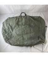 USAF Military Kit Bag Aviator Pilot Flyer Canvas Duffle Large Gray Green... - $111.09