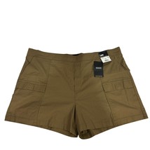 Lee Womens 4 Inch Comfort Waistband Cargo Shorts XXL Kangaroo Brown Cott... - $29.42