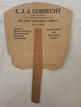 antique HAND FAN hanover pa GOBRECHT RADIO ELECTRICAL STORE advertising - £50.58 GBP