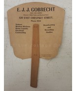 antique HAND FAN hanover pa GOBRECHT RADIO ELECTRICAL STORE advertising - £50.35 GBP