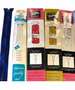 Vintage Lot of 6 Zippers Talon Zephyr Coil Mixed Colors &amp; Lengths Sewing... - $10.59
