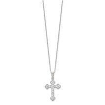 Sterling Silver Swarovski Crystal Cross Necklace - £31.96 GBP