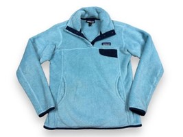 Patagonia 25442 Women&#39;s Light Sky Blue Re-Tool Snap-T Polartec Fleece Pullover S - £28.49 GBP