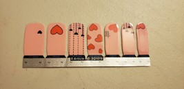 Vinyl Nail Strips (new) BellaHoot HEART ON THE LINE - £8.60 GBP