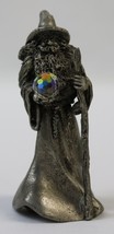 Gallo Pewter Wizard Sorcerer Staff Crystal Fantasy Diorama Miniature Fig... - $19.99