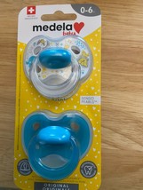 2 Medela Baby Boy's Pacifiers 0-6 Months *NEW* nn1 - $10.99