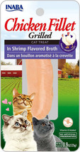 Inaba Cat Grill Fil Chicken/Shrim Broth 0.9Oz/6Ct. - £12.72 GBP