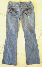 Chip and Pepper Blue Jeans-Size 0-Zip Fly-Womens-27x29.5&quot;-Flare Sexy Fit - $20.57