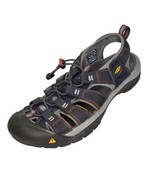 Keen Newport H2 Sandal Shoes Mens 11.5 India Ink Grey Rust Bungee Sports 1001931 - $39.59