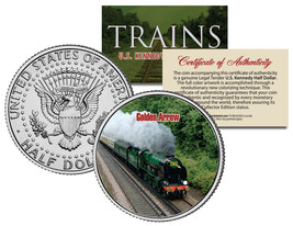 GOLDEN ARROW TRAIN *Famous Trains Series* JFK Half Dollar Colorized U.S.... - $12.16