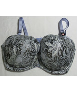 Victoria&#39;s Secret Dream Angels LILAC SILVER OVERLAY LINED DEMI Bra Size ... - £51.15 GBP
