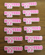 Lot Of 12 - Hooters Restaurant Breast Cancer Awareness Lapel Pin (Pink Ribbon) - $59.99