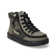 Billy Street High Top Sneakers Shoes Kids Youth Boys 7 Green Camo NEW - $36.50
