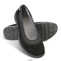 STRIVE The Lady&#39;s Back Pain Relieving Slip On Flats Hampton SIZE 8.5 Black - £45.55 GBP