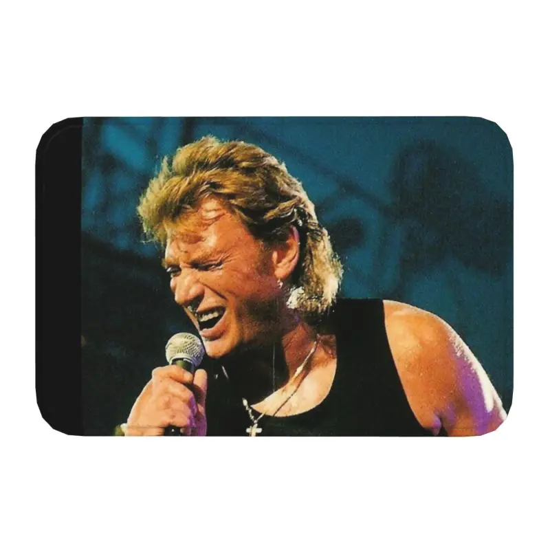 Johnny Hallyday Front Floor Door Entrance Mats Indoor French Rock Singer Doormat - $15.99