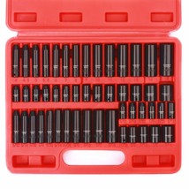 1/4 Inch Drive Master Impact Socket Set, 50-Piece, 6-Point, Sae/Metric, ... - £67.64 GBP