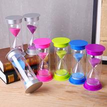 Random Color Hourglass 5/10/15/20/30 Minutes Sandglass Timers Kitchen Cooking Sa - $10.77+