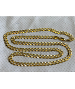 10K Yellow Gold Necklace 33.19g Fine Jewelry 30&quot; Curb Chain - £1,479.27 GBP