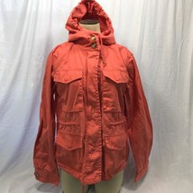 Michael Kors Orange Hooded Womens Spring Jacket Size M - £39.44 GBP