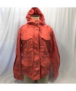 Michael Kors Orange Hooded Womens Spring Jacket Size M - £39.44 GBP