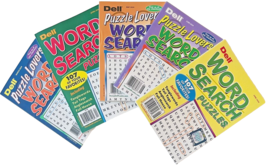 NEW Lot 5 Dell Penny Press Puzzle Lovers Word Seek Search Find Hunt Puzzle Books - £14.57 GBP