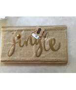NWT Mudpie Christmas Burlap Pillow Wrap “Jingle” - $284.05 MXN