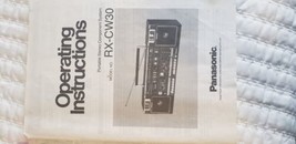 Panasonic RX-CW30 Operating Instructions Portable Stereo - £4.66 GBP