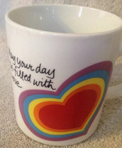Vintage Avon The Love Mug Easter 1983 Rainbow Hearts Mug Coffee Cup - $8.00