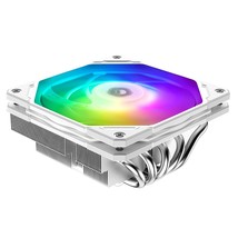 ID-COOLING IS-55 ARGB White CPU Cooler Low Profile 57mm Height CPU Air C... - $74.99