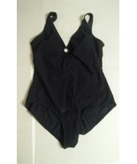 Womens Black Jones New York Size 14 One Piece Bathing Swimming Suit  - £12.01 GBP