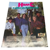 H Bar C Ranchwear Clothing Vintage Print Ad 90s California Ranchwear - £9.30 GBP