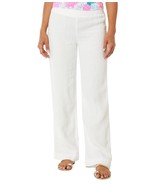 Lilly Pulitzer Deri Linen Palazzo Pant Resort White Sz L NWT - $1,800.49 MXN
