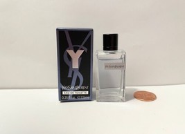 Yves Saint Laurent YSL Y Eau De Toilette 0.25 fl oz 7.5ml Splash Travel ... - $16.90