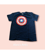The Falcon and The Winter Soldier Cap Logo Marvel Blue T Shirt, Large pr... - $16.29 CAD