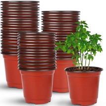 110 Pcs 4" Plastic Plants Nursery Pot,Seed Starting Pots - £15.79 GBP