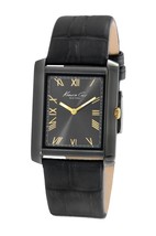 Brand New Kenneth Cole New York KC1903 Gunmetal IP &amp; Black Leather Watch - £81.40 GBP