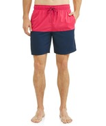 George Men&#39;s Swim Trunks Shorts Size 3XL (48-50)  Raspberry &amp; Blue  8&quot; I... - £11.84 GBP