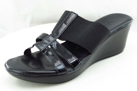Italian Shoemakers Sz 8 M Black Slide Synthetic Women Sandals - £22.98 GBP