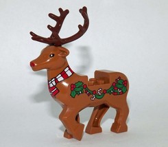 Minifigure Custom Toy Rudolph the Red Nose Reindeer Christmas - $6.60