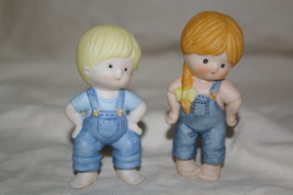 COUNTRY COUSINS Scooter &amp; Katie Standing Figurines - $10.00